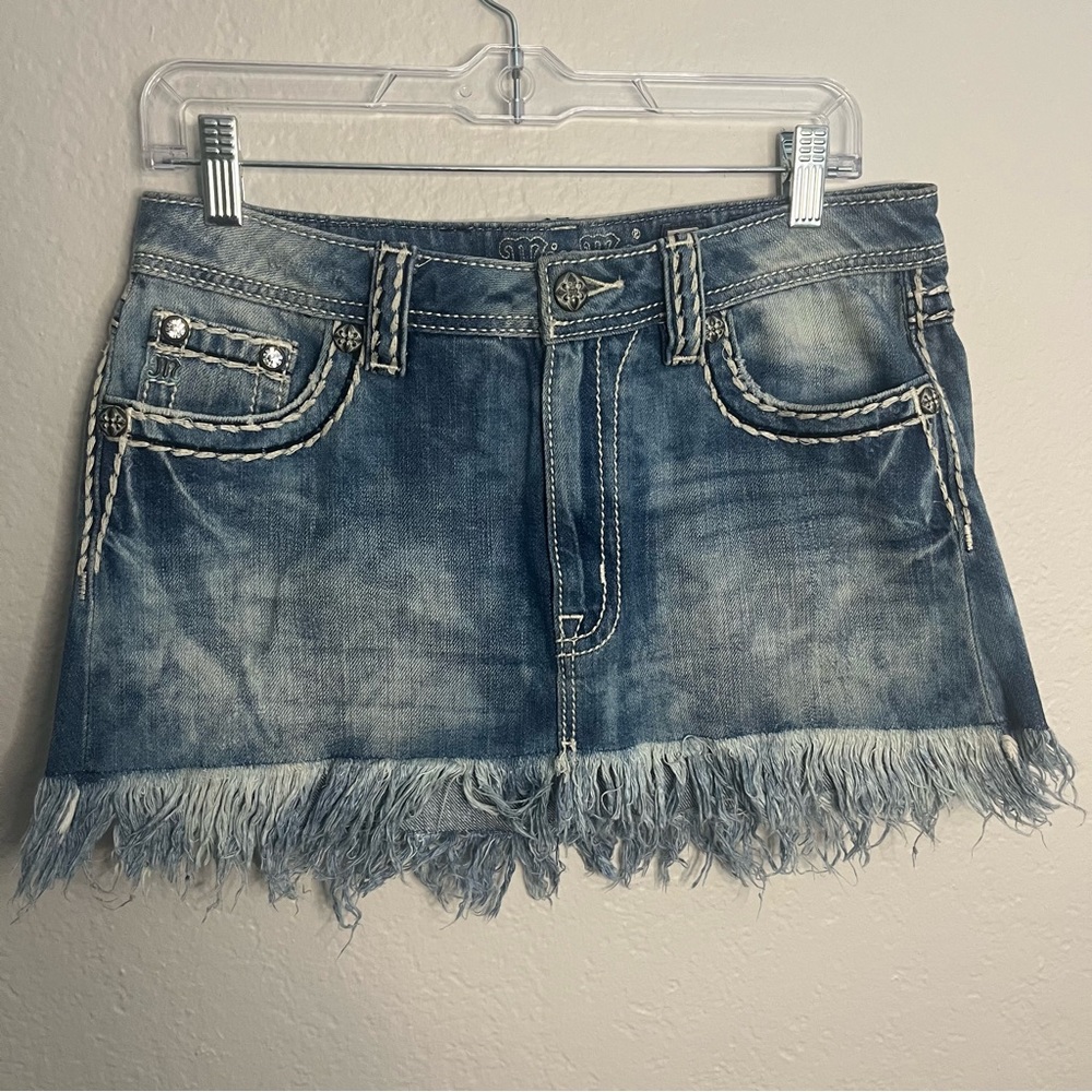 Miss Me Blue Signature Skirt - Sz 27